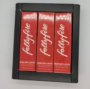 Folly Fire Matte Lipstick Trio